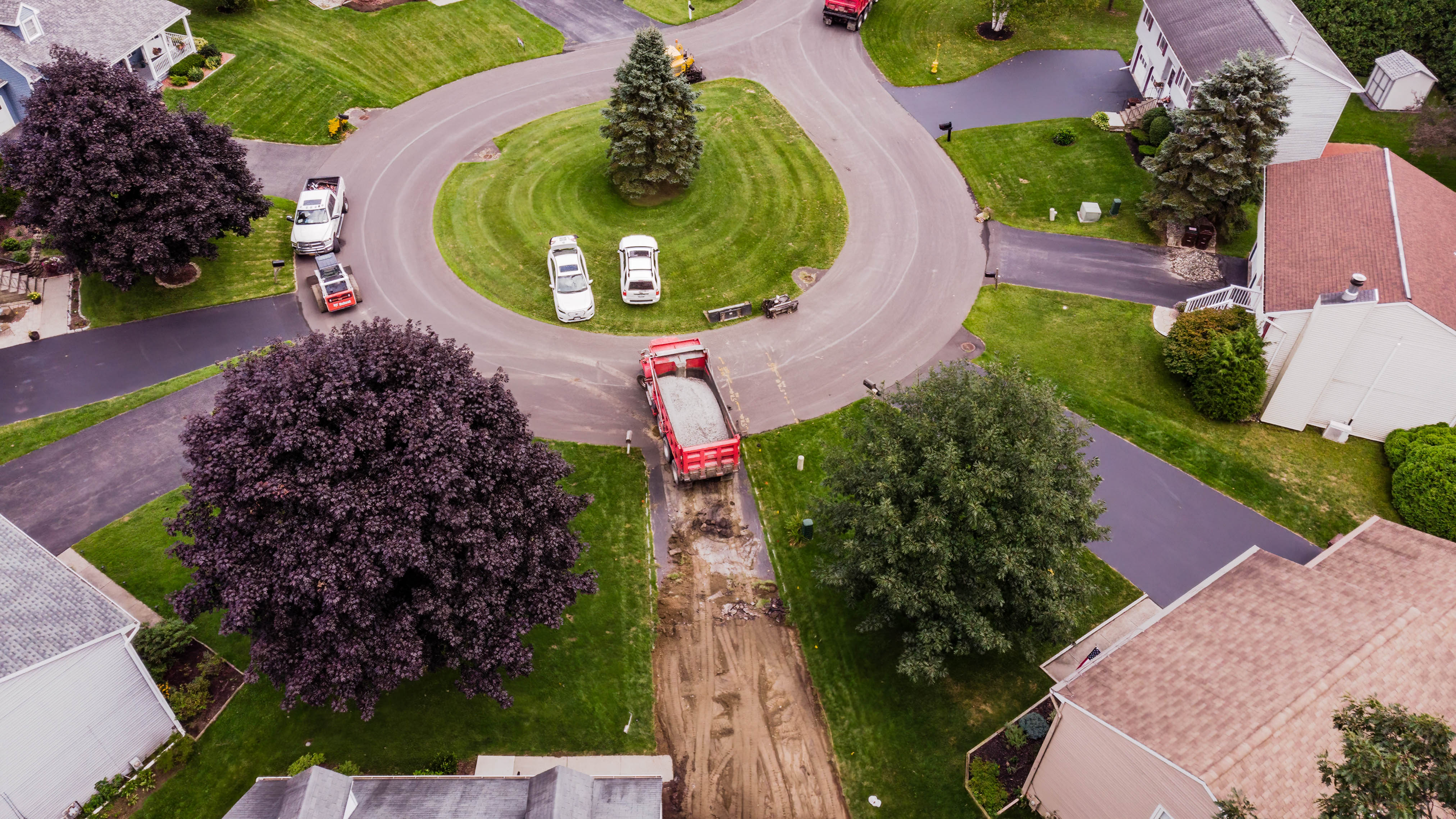Driveway Replacment Photograph from Drone